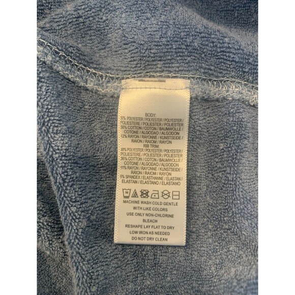 Fp Free People Movement Believe It Lace Up Crop Hoodie Blue Sweatshirt Size XS - Picture 5 of 5